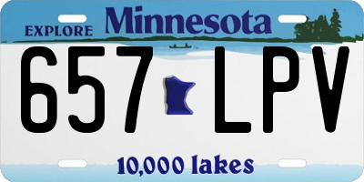MN license plate 657LPV