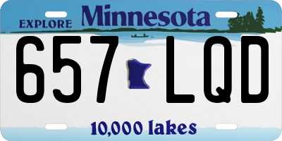 MN license plate 657LQD