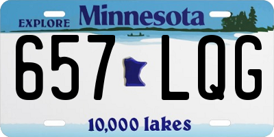 MN license plate 657LQG
