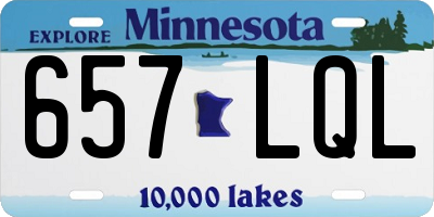 MN license plate 657LQL
