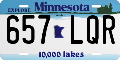 MN license plate 657LQR