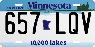 MN license plate 657LQV