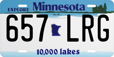 MN license plate 657LRG