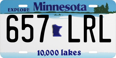 MN license plate 657LRL