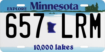 MN license plate 657LRM