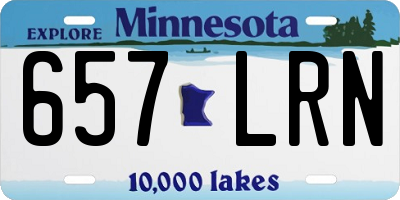 MN license plate 657LRN