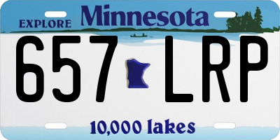 MN license plate 657LRP