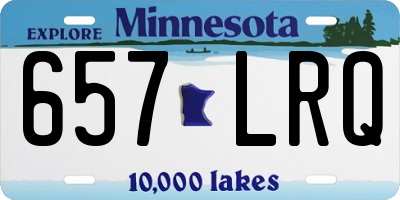 MN license plate 657LRQ