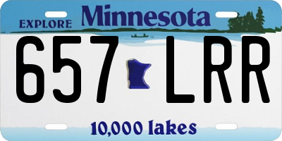 MN license plate 657LRR