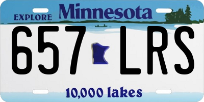 MN license plate 657LRS