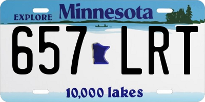 MN license plate 657LRT