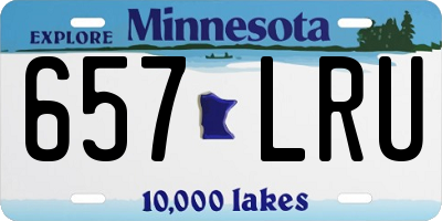 MN license plate 657LRU