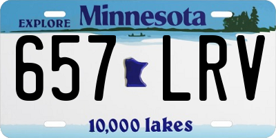 MN license plate 657LRV