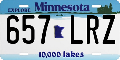 MN license plate 657LRZ