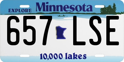 MN license plate 657LSE