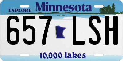 MN license plate 657LSH