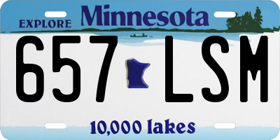 MN license plate 657LSM