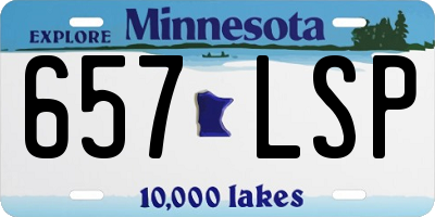 MN license plate 657LSP
