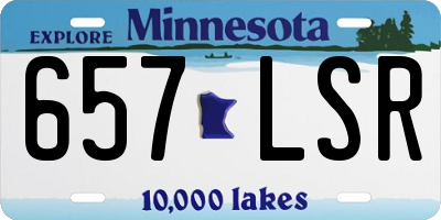 MN license plate 657LSR