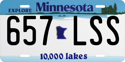 MN license plate 657LSS