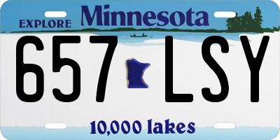 MN license plate 657LSY