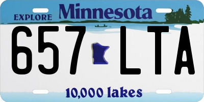 MN license plate 657LTA