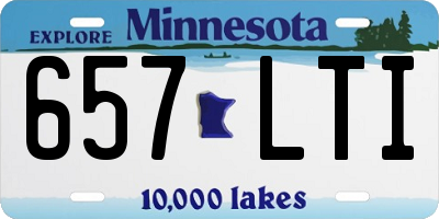 MN license plate 657LTI