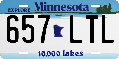 MN license plate 657LTL