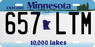 MN license plate 657LTM