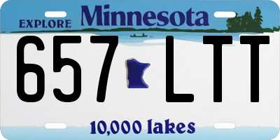 MN license plate 657LTT