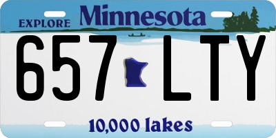 MN license plate 657LTY