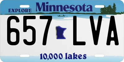 MN license plate 657LVA