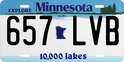 MN license plate 657LVB