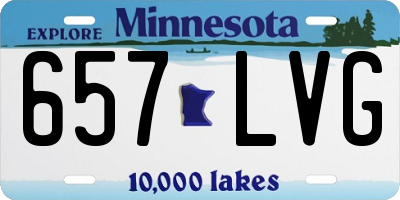 MN license plate 657LVG