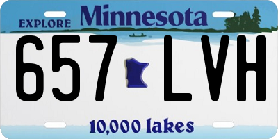 MN license plate 657LVH