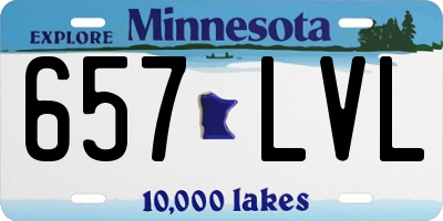 MN license plate 657LVL