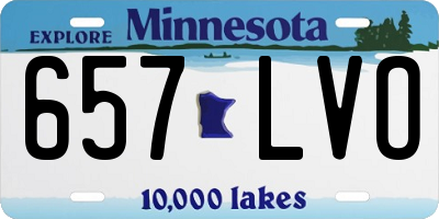 MN license plate 657LVO