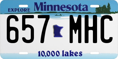 MN license plate 657MHC