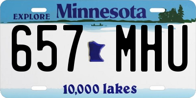 MN license plate 657MHU