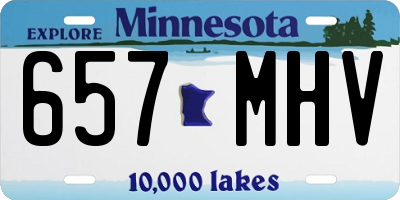 MN license plate 657MHV