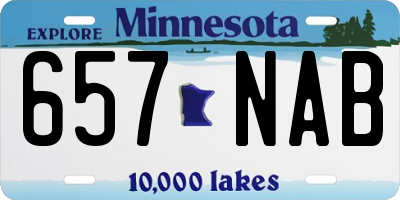 MN license plate 657NAB