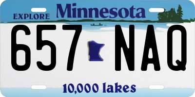 MN license plate 657NAQ