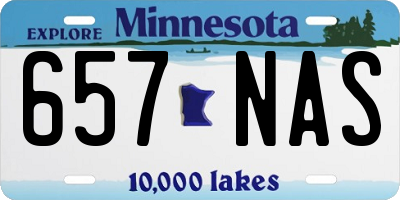 MN license plate 657NAS
