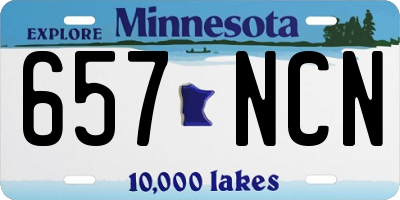 MN license plate 657NCN