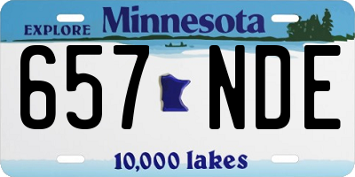 MN license plate 657NDE