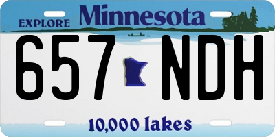 MN license plate 657NDH