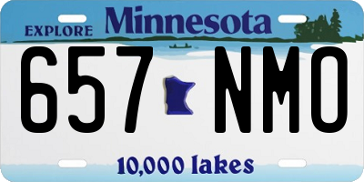 MN license plate 657NMO