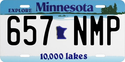 MN license plate 657NMP