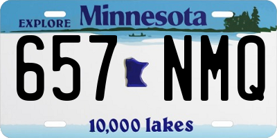 MN license plate 657NMQ
