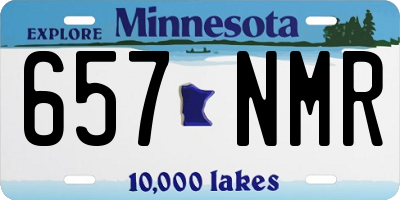 MN license plate 657NMR